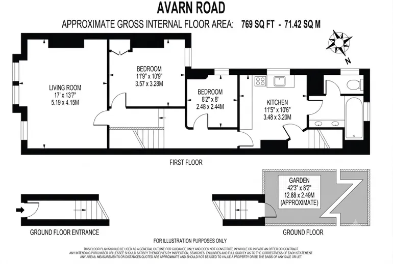 Floorplan 1 for Avarn Road London SW17