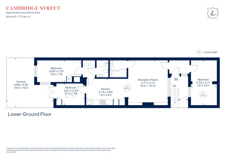 Floorplan 1 for Cambridge Street London SW1V