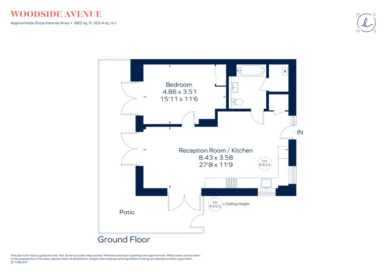 Floorplan 1 for 100 Woodside Avenue, London, N10