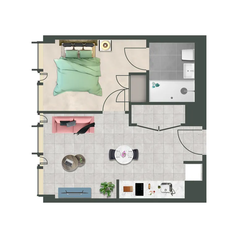 Floorplan 1 for The Mercian, 218 Broad St Birmingham B15