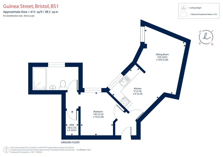 Floorplan 1 for Guinea Street Bristol BS1