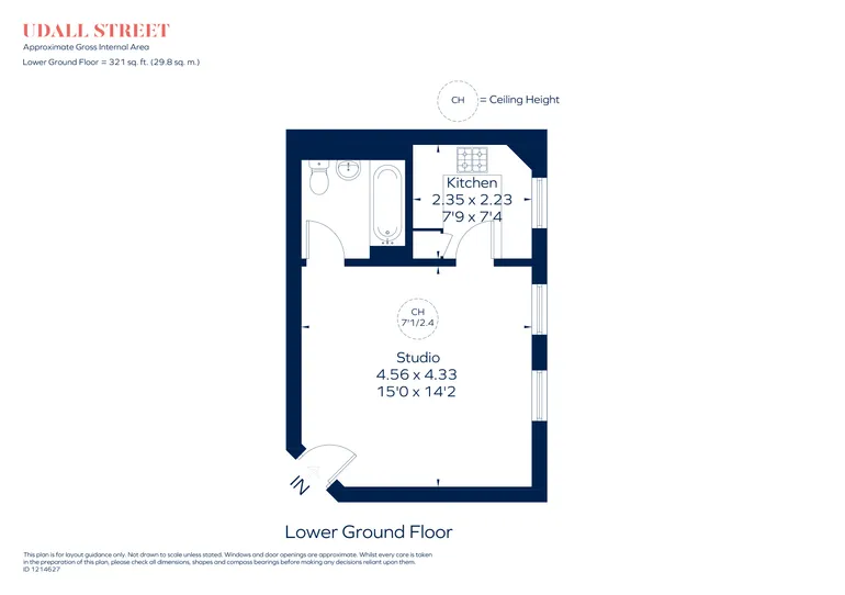 Floorplan 1 for Udall Street Westminster SW1P