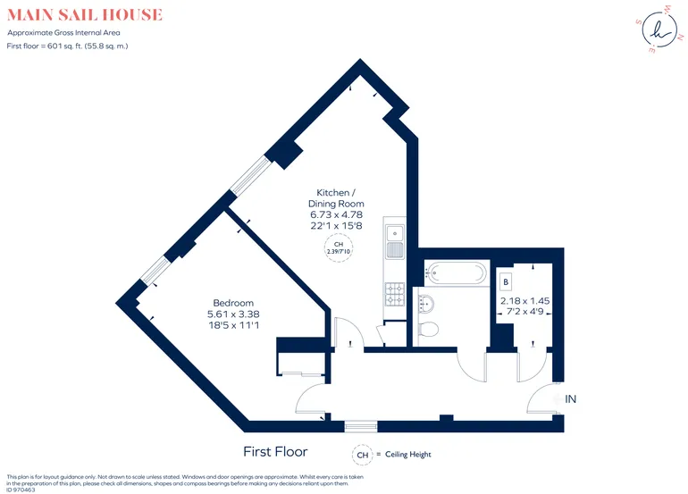 Floorplan 1 for Mast Quay London SE18