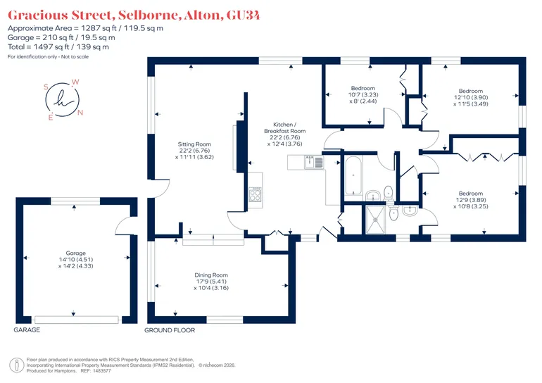 Floorplan 1 for Gracious Street, Selborne, GU34