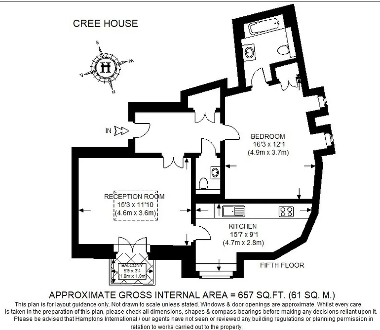 Floorplan 1 for Creechurch Lane, London, EC3A