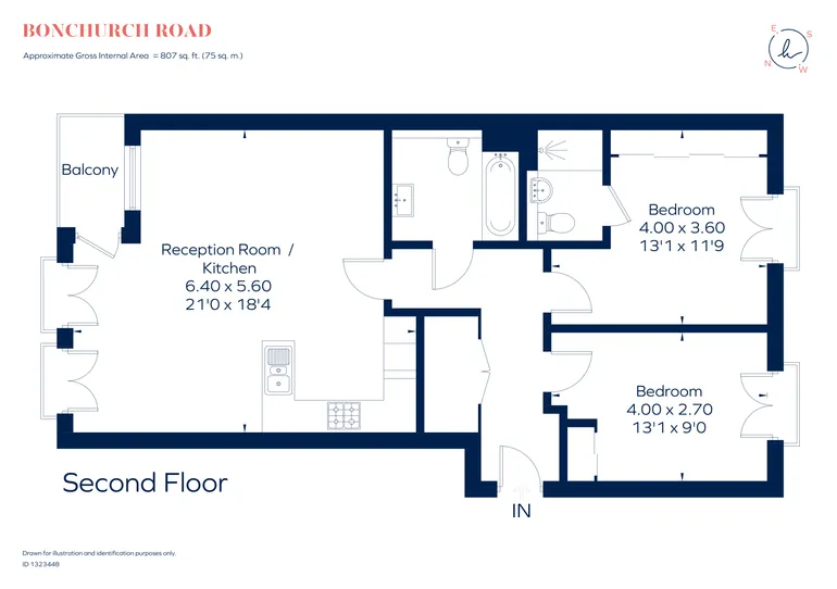 Floorplan 1 for Bonchurch Road, London, W10