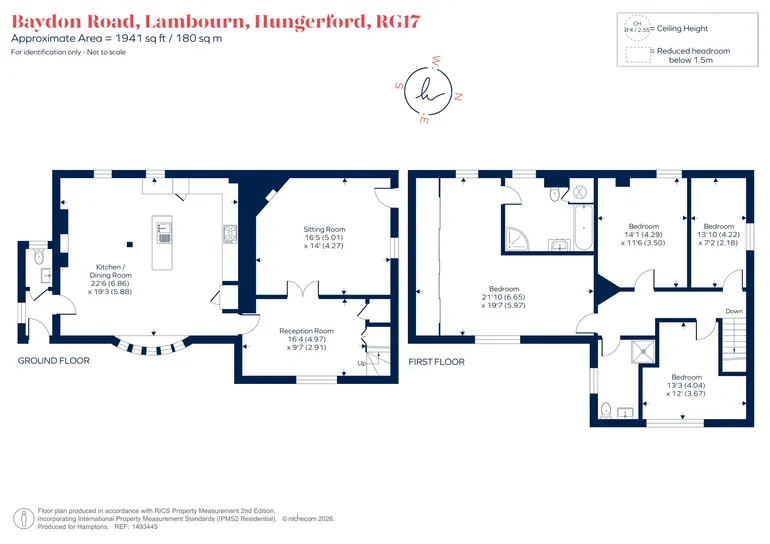 Floorplan 1 for Baydon Road, Hungerford, RG17
