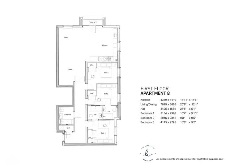 Floorplan 1 for Shalford Lodge, Kingston Hill, Kingston Upon Thames, KT2