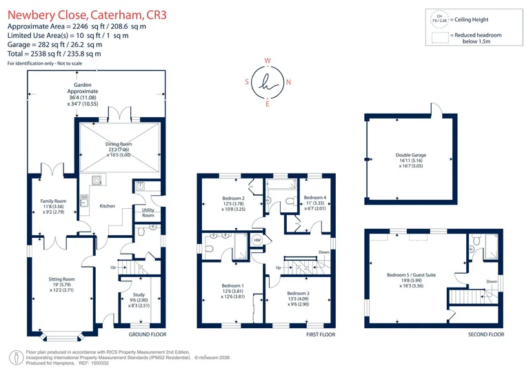 Floorplan 1 for Newbery Close, Caterham, CR3