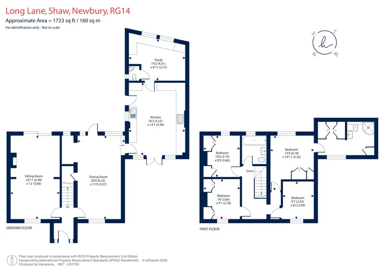 Floorplan 1 for Long Lane, Newbury, RG14