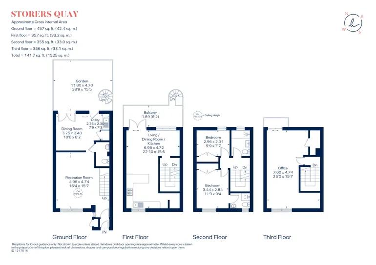 Floorplan 1 for Storers Quay, London, E14
