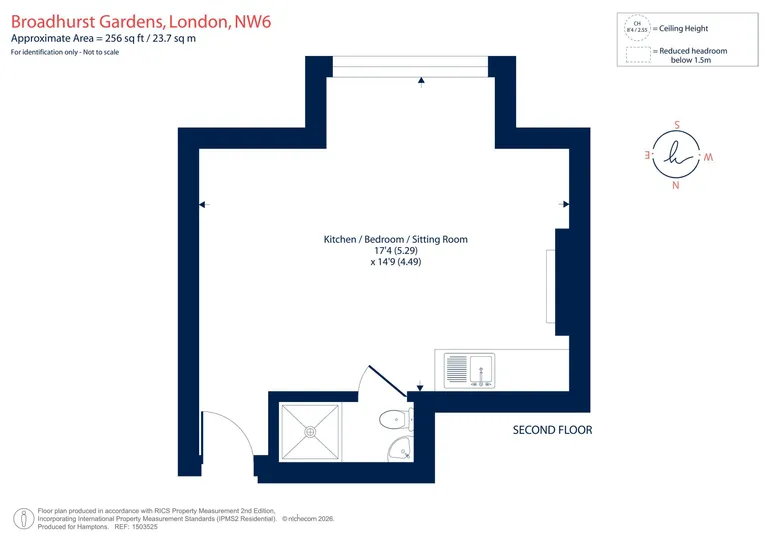 Floorplan 1 for Broadhurst Gardens London NW6