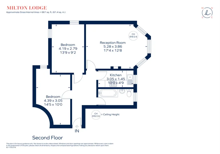 Floorplan 1 for Whitton Road Twickenham TW1