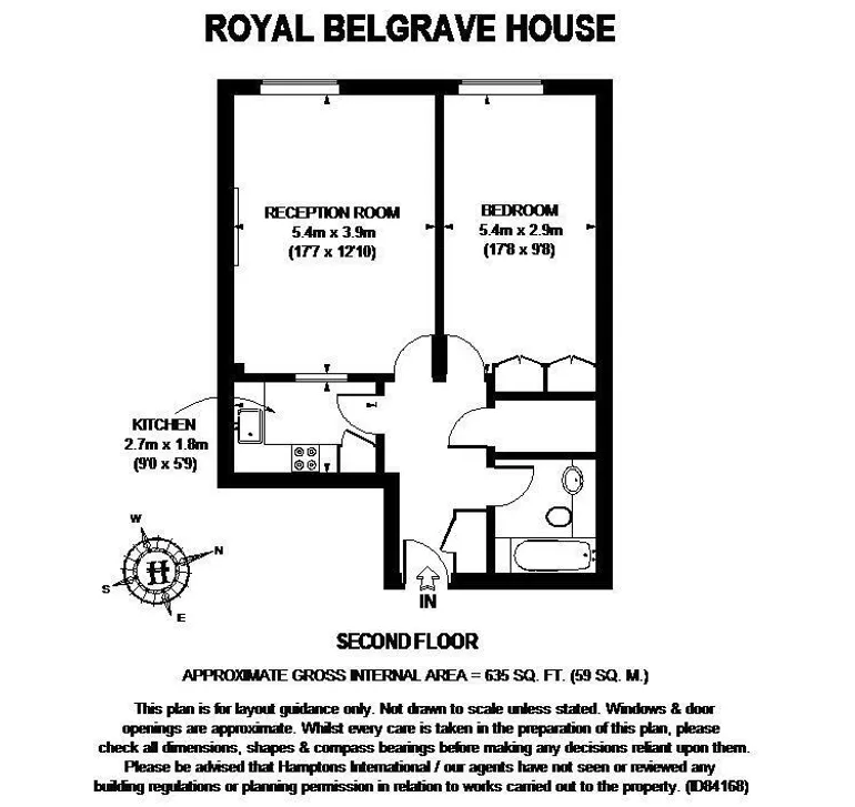 Floorplan 1 for Royal Belgrave House London SW1V
