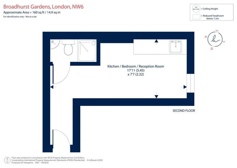 Floorplan 1 for Broadhurst Gardens London NW6