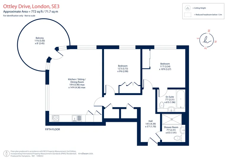 Floorplan 1 for Ottley Drive London SE3