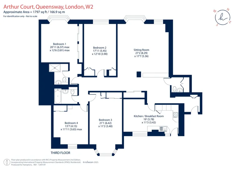 Floorplan 1 for Queensway, London, W2