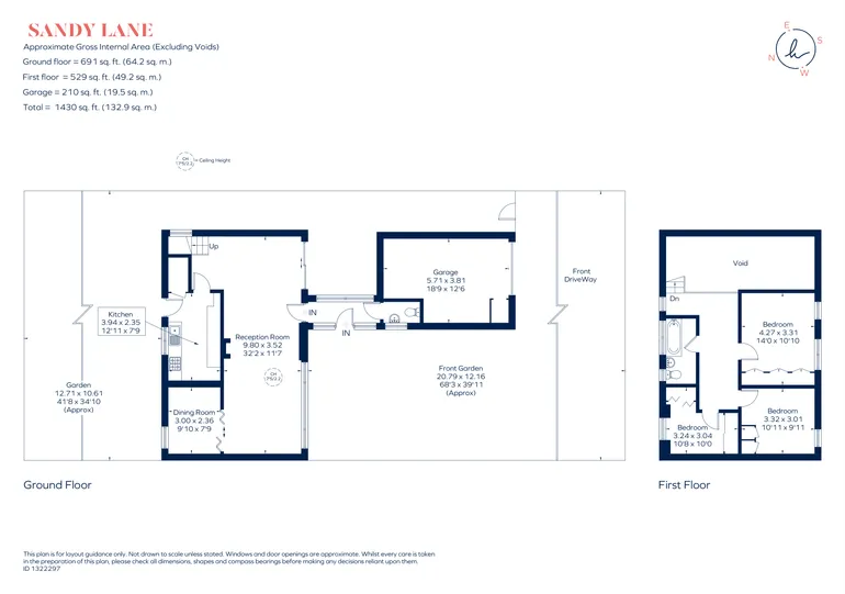 Floorplan 1 for Sandy Lane, Richmond, TW10