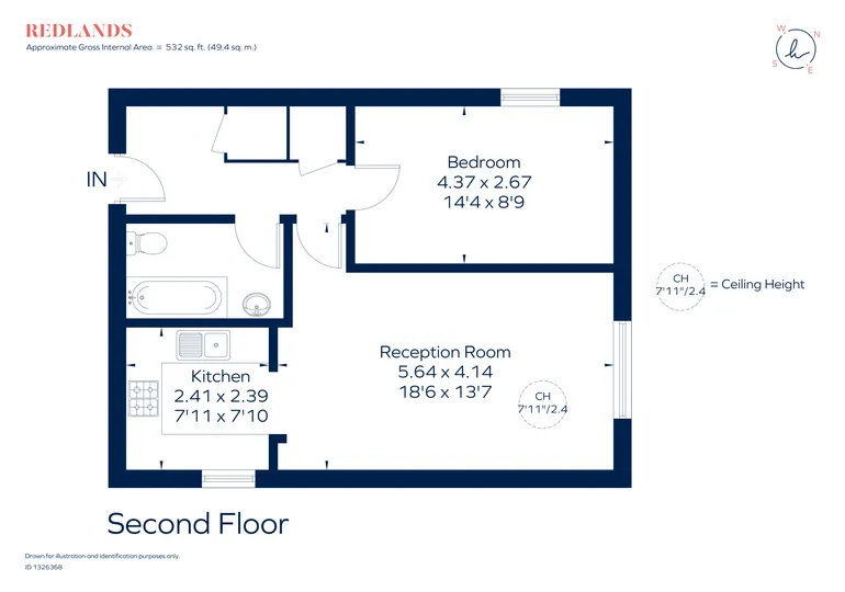 Floorplan 1 for Cromwell Road, Teddington, TW11