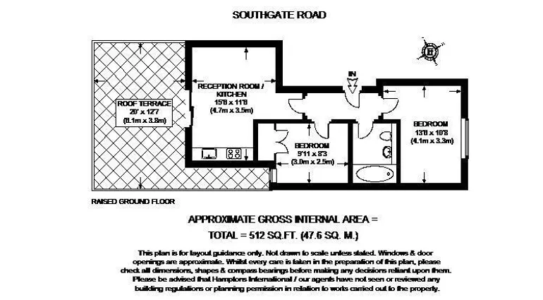 Floorplan 1 for Southgate Road London N1