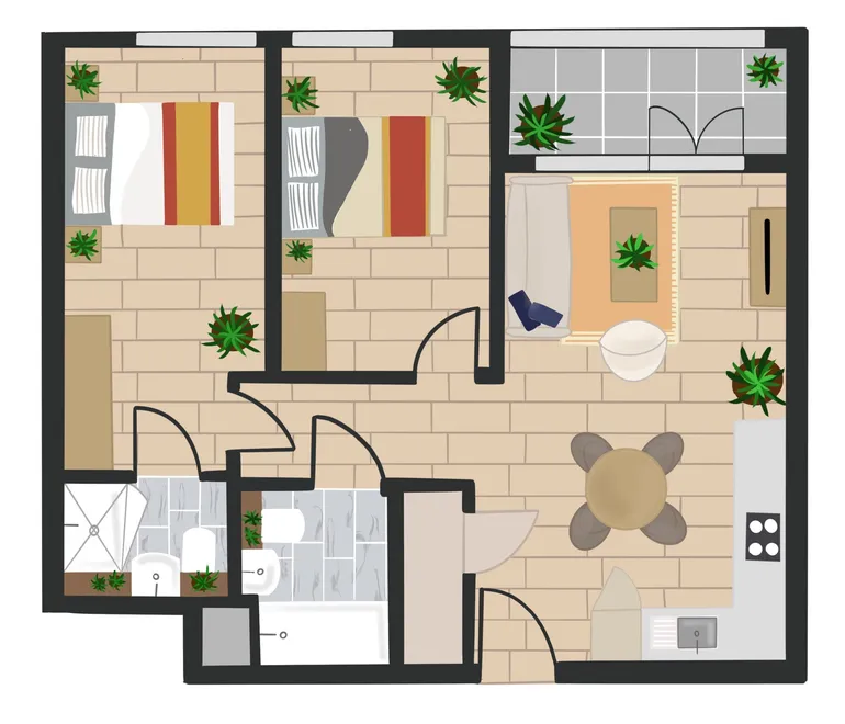 Floorplan 1 for Enclave: Birmingham City, 149 Hurst St Birmingham B5