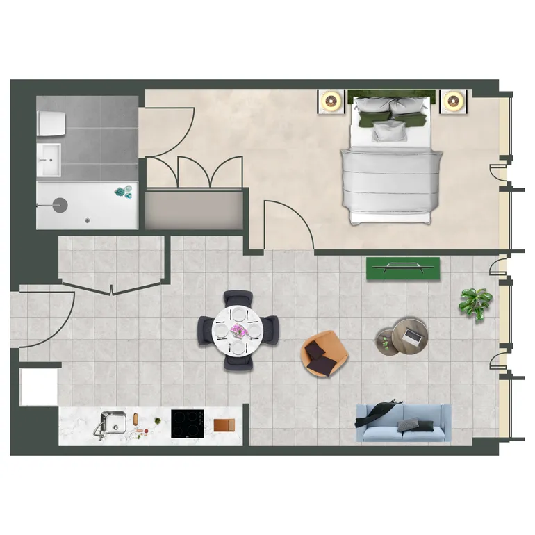 Floorplan 1 for The Mercian, 218 Broad St Birmingham B15