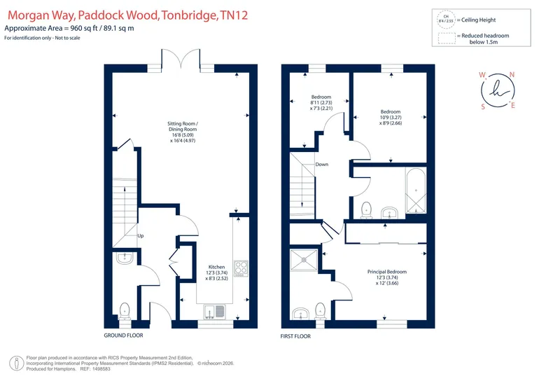 Floorplan 1 for Morgan Way, Tonbridge, TN12