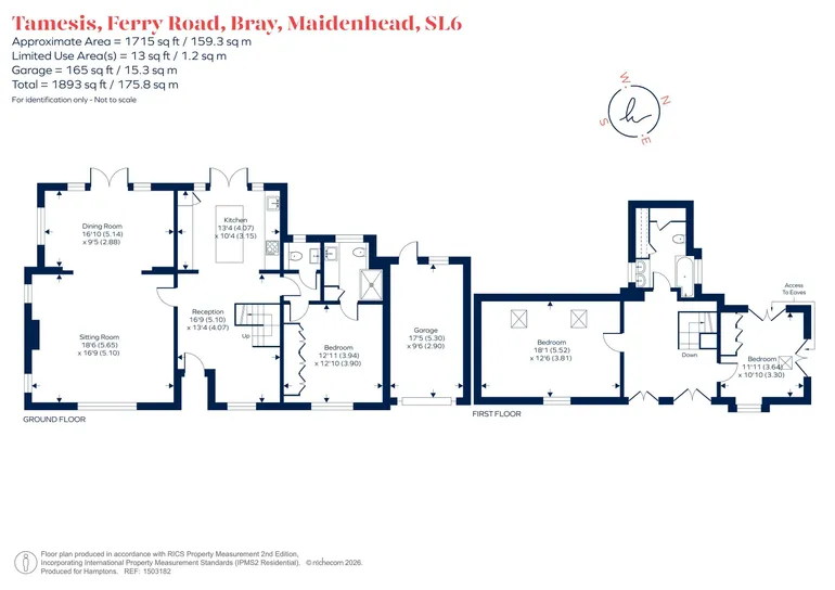 Floorplan 1 for Ferry Road, Bray, Maidenhead, SL6