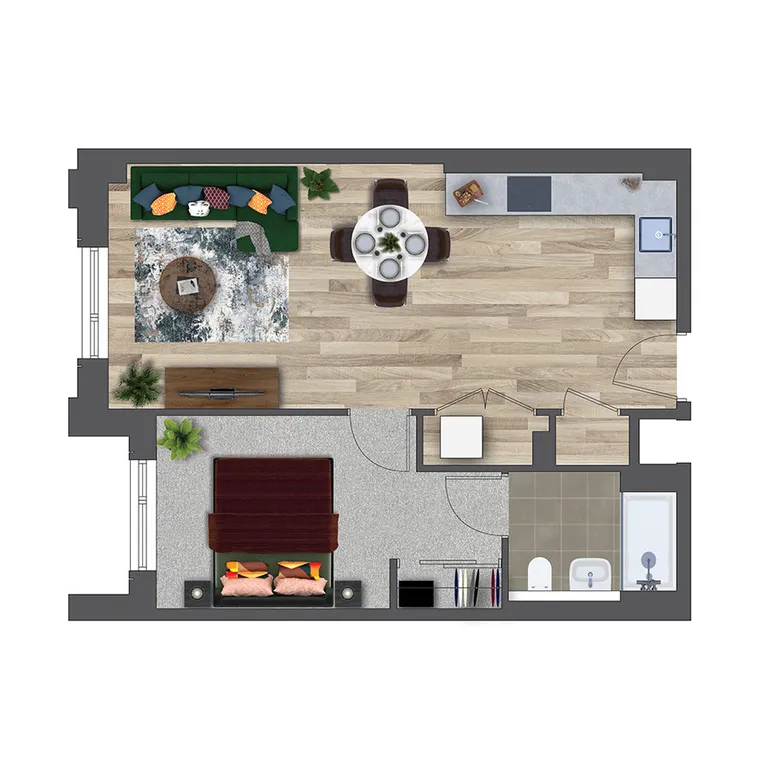 Floorplan 1 for Kooky Redhill, 1 Marketfield Way Redhill RH1