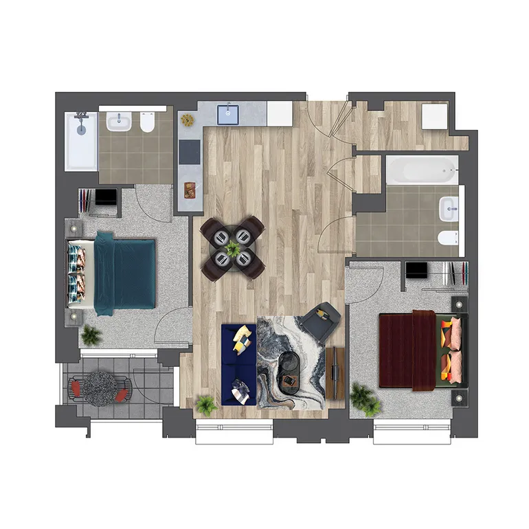 Floorplan 1 for Kooky Redhill, 1 Marketfield Way Redhill RH1