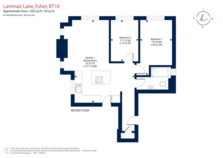 Floorplan 1 for Lammas Lane, Esher KT10