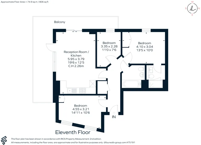 Floorplan 1 for Chrisp Street, E14
