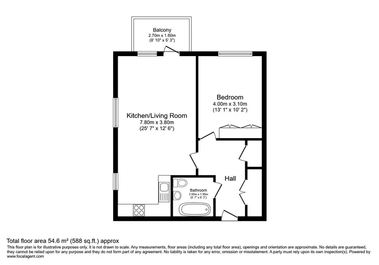 Floorplan 1 for West Street Watford WD17