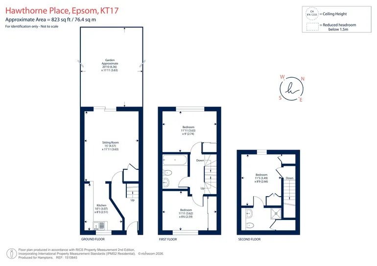 Floorplan 1 for Hawthorne Place, Epsom KT17