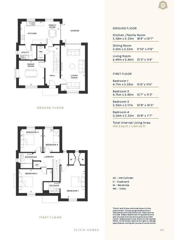 Floorplan 1 for The Aspen, Headley Chase, Epsom, KT18