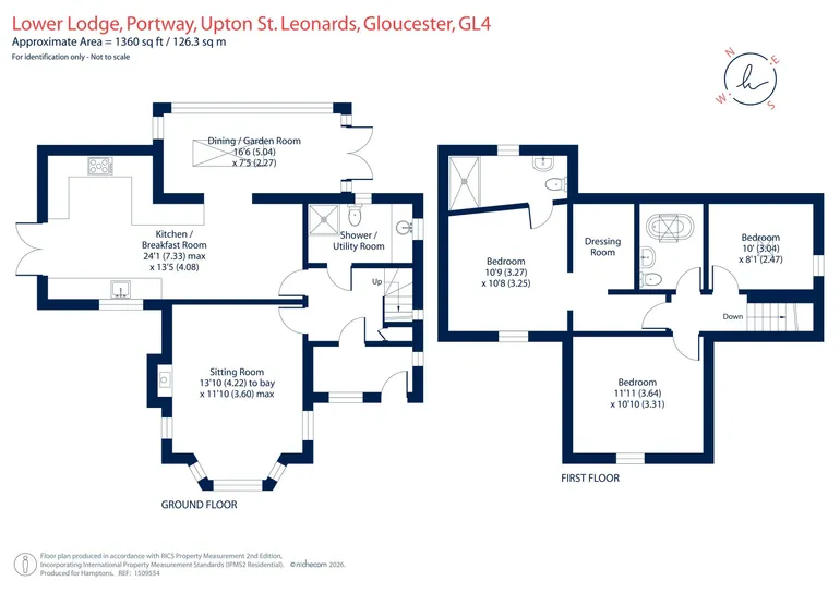 Floorplan 1 for Portway, Upton St. Leonards, Gloucester, GL4