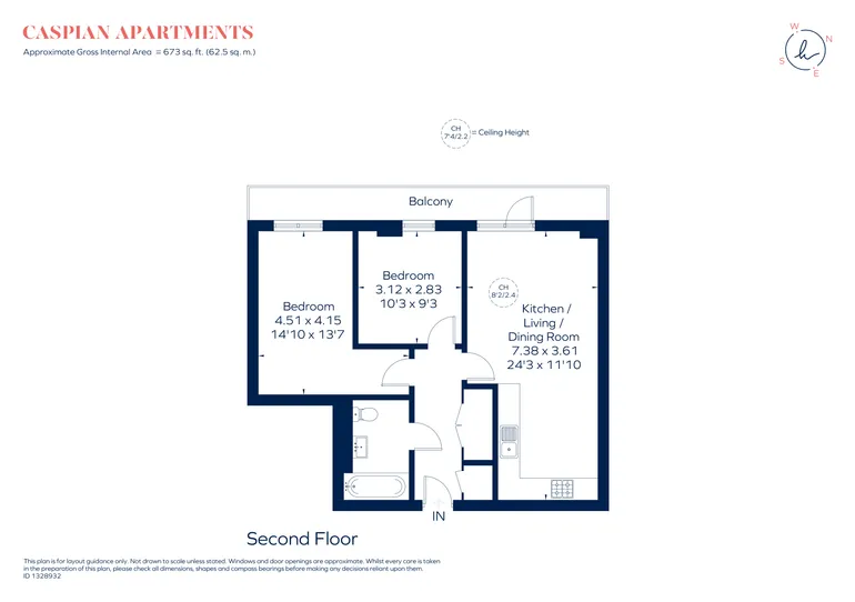 Floorplan 1 for Salton Square, London, E14