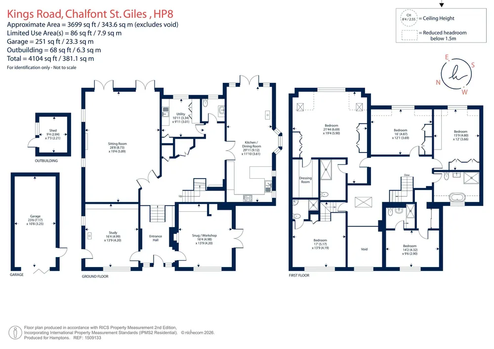 Floorplan for Kings Road, Chalfont St. Giles, HP8