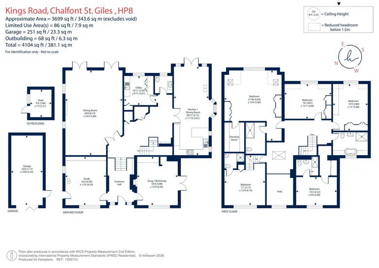 Floorplan 1 for Kings Road, Chalfont St. Giles, HP8