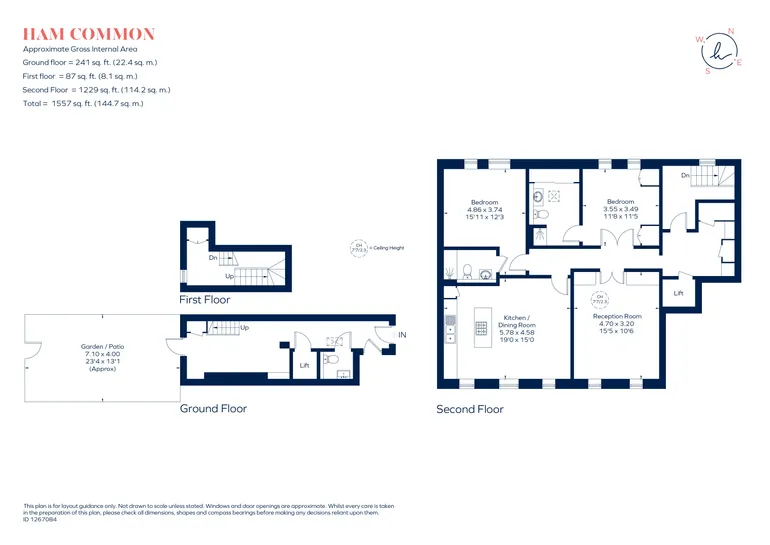 Floorplan 1 for Ham Common, Richmond, TW10