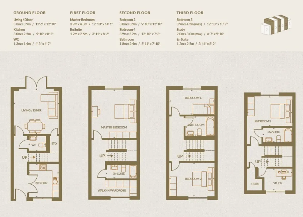 Floorplan for Plot 2 Overton Place, Stanmore, HA7