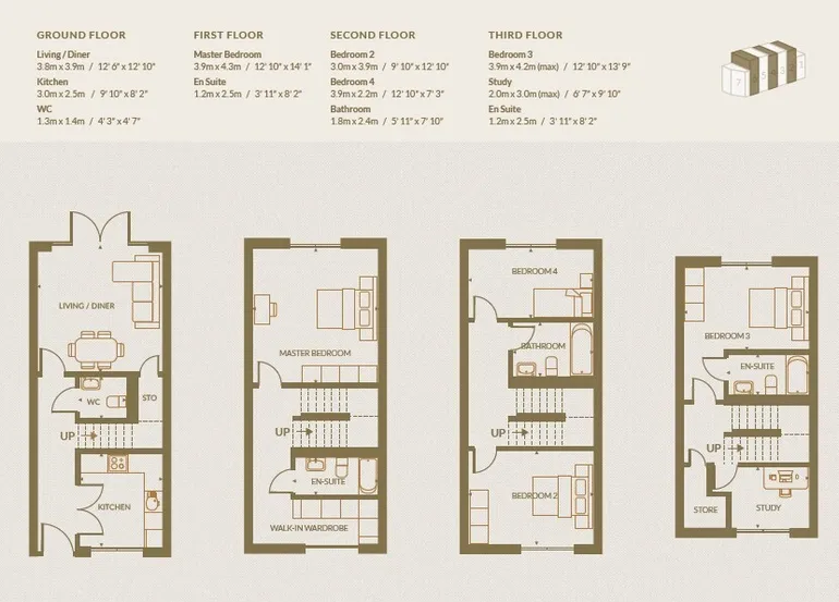 Floorplan 1 for Plot 2 Overton Place, Stanmore, HA7