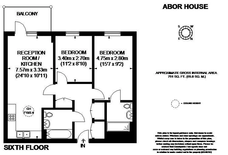 Floorplan 1 for Moulding Lane London SE14