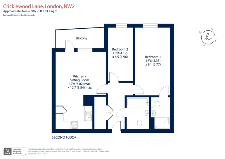 Floorplan 1 for Cricklewood Lane London NW2