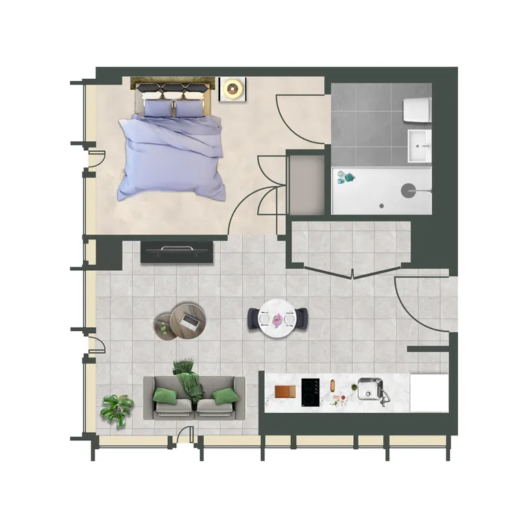 Floorplan 1 for The Mercian, 218 Broad St Birmingham B15