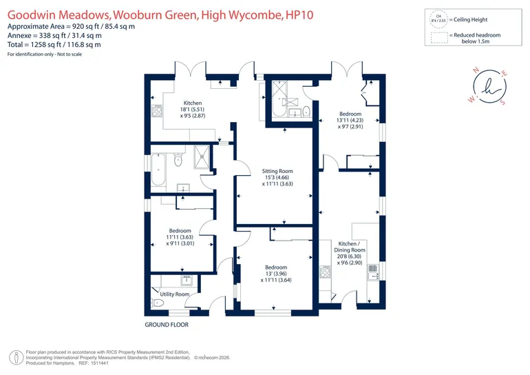Floorplan 1 for Goodwin Meadows, High Wycombe, HP10