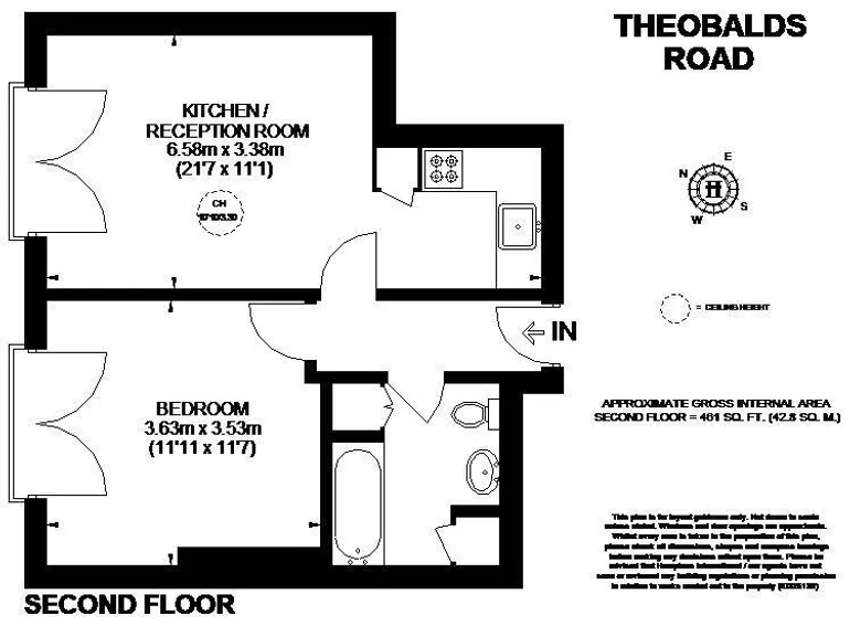Floorplan 1 for Theobalds Road London WC1X