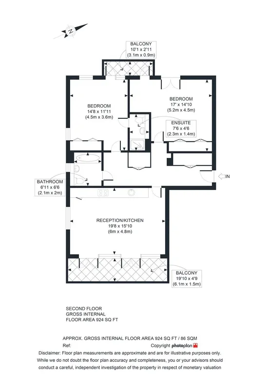 Floorplan 1 for Kilburn Park Road London NW6
