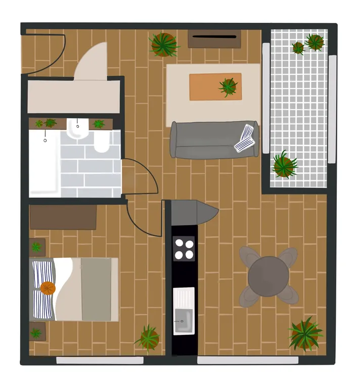 Floorplan 1 for Enclave: Birmingham City, 149 Hurst St Birmingham B5