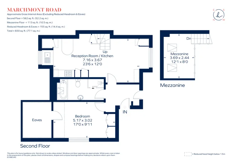 Floorplan 1 for Marchmont Road, Richmond TW10